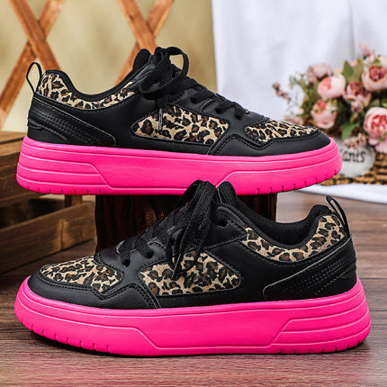 European Women's Shoes 2025 New Thick-Soled Height-Increasing Retro Sneakers Couple Style Color-Blocking Fashion Versatile Outdoor Trendy Shoes