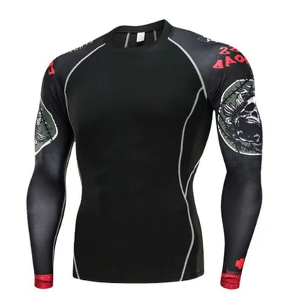 Sports tights long-sleeved men's quick-drying breathable workout clothes outdoor basketball cycling running training Sports bottoming clothes