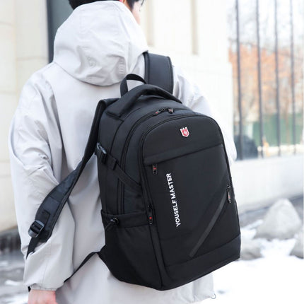 Cross-border Backpack Men's Large Capacity Business Travel Bag Computer Backpack Junior Senior high school College Student Schoolbag New Travel