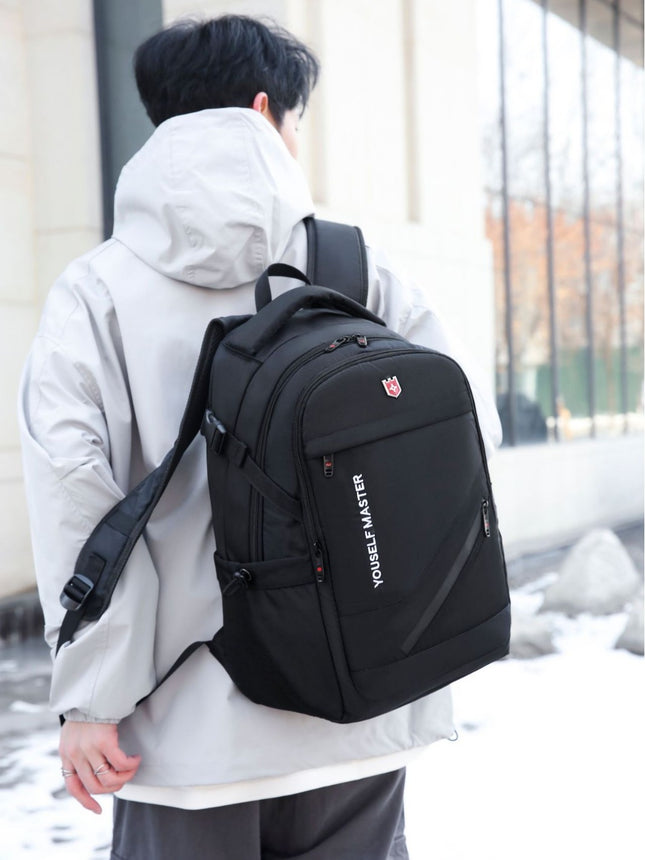 Cross-border Backpack Men's Large Capacity Business Travel Bag Computer Backpack Junior Senior high school College Student Schoolbag New Travel