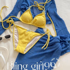 Bikini + cover-up four-piece set / S 40-47.5kg