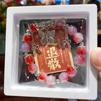 Floral butterfly bracelet (red) boxed