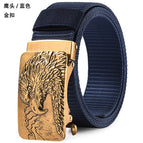 2 eagle head blue [gold buckle] / 110cm