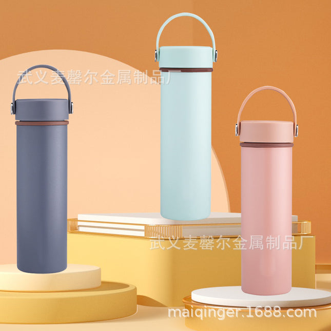 Real ceramic liner thermos cup with replaceable core vacuum three-layer bone china stainless steel cup business gift coffee cup