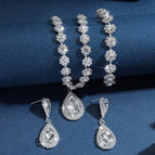 G236 silver-white three-piece set