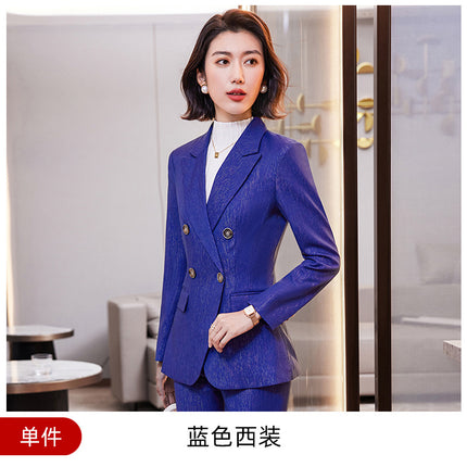 High-end professional suit suit female autumn and winter temperament goddess fan workplace interview formal wear Manager sales department work clothes