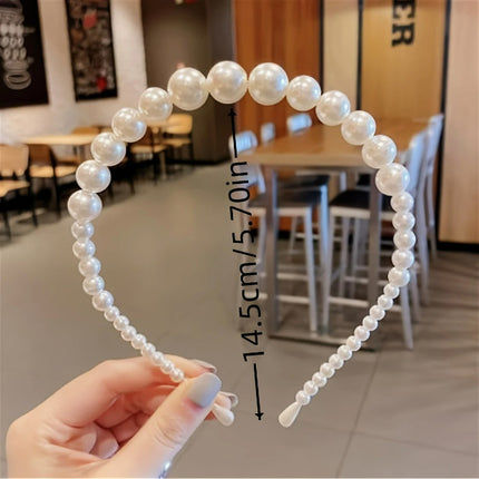 European and American Imitation Pearl Hair Band French Retro Hair Stamp Summer High-end Headband Women's New Super Fairy Hair Accessories