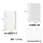 A6 manicure storage book—2 baffles + nano tape film