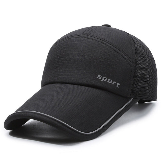 Summer new outdoor extended eaves quick-drying baseball cap men's and women's sunshade sunscreen cap breathable net cap casual cap