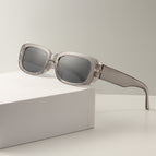 Transparent gray frame gray film