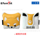 Shiba Inu style-yellow and white magnetic opening and closing