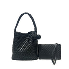 Medium black with small inner bag + ball pendant