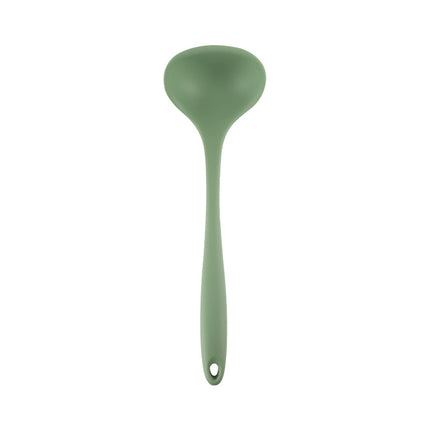 Acura Green Silicone Kitchenware Non-stick Cookware with Spade and Spoon Set Easy to Clean Kitchen Silicone Heat-resistant Kitchenware Five-piece Set