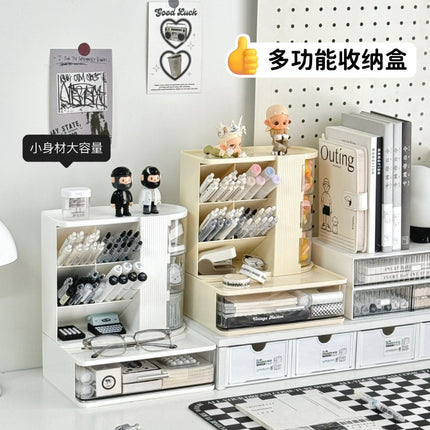 Dressing Table Cosmetics Desktop Storage Box Drawer Lipstick Mask Powder Puff Organizer Shelf Skin Care Product Storage Rack