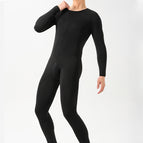 Black thick velvet with feet, one size fits all 50-75kg / Regular style [no crotch opening] for men and women