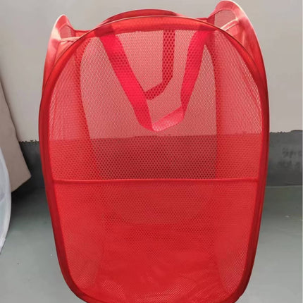 Dirty Clothes Basket, Foldable Large-Capacity Household Mesh Laundry Basket, Bathroom Storage Basket for Dirty Clothes