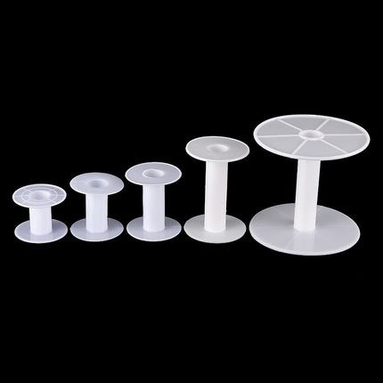 Transparent round spool core spool plastic coil I-wheel winding wire coil barrel wire rope storage tool