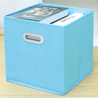 Blue double-sided portable model with drawer without lid (plastic buckle) / Large size (28*28*28cm)