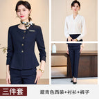 Navy blue suit + shirt + pants / S