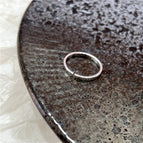 1137 Silver Gloss Plain Ring Opening Adjustable
