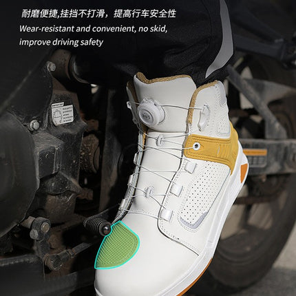 JG WOLVES/Nine Wolf Riding Shoes Motorcycle Boots Four Seasons Motorcycle Breathable Knight Equipment Commuter Racing Shoes
