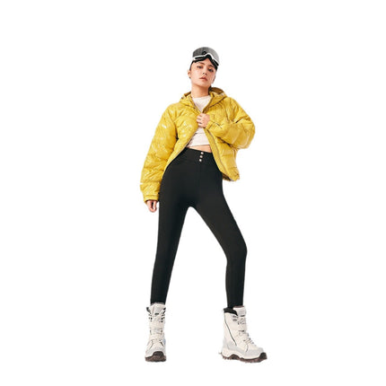 Fire No.1 Flame Pants Autumn and Winter Upgraded Thickened Magnetic Levitation Graphene Warm Light-sensitive fleece-lined Women's Leggings