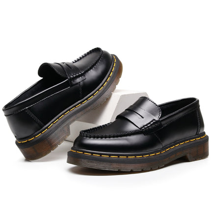 Epiden Cross-border Love Shoes Fashion Women's Commuter Genuine Leather Low-top Small Shoes British Style Fashion Student Casual