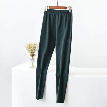Autumn and Winter double-sided fleece-lined women's warm pants slimming long johns thickened plus size leggings underpants high waist pants