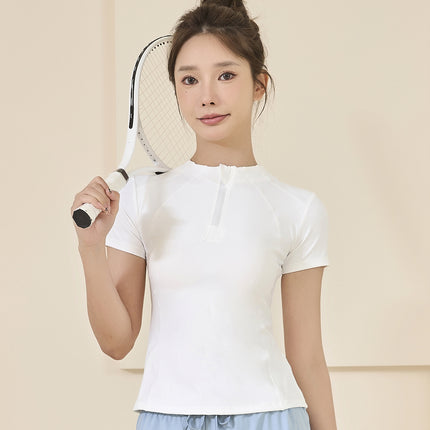 Summer Outdoor Fitness Clothing Short-sleeved Top Sports Gym Morning Running Clothing Yoga Clothing Breathable Slim T-shirt