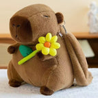 35cm / Kapibala backpack yellow flower style