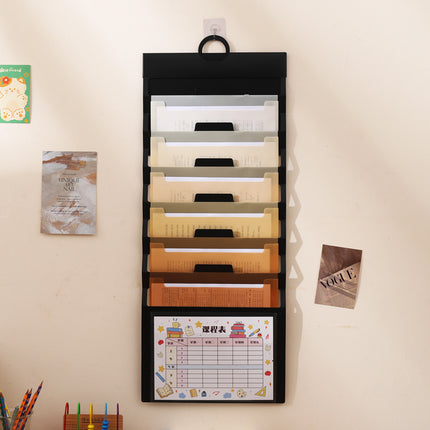 Wall-mounted organ bag special examination paper storage bag for students multi-layer classification examination paper storage book A4 data file bag