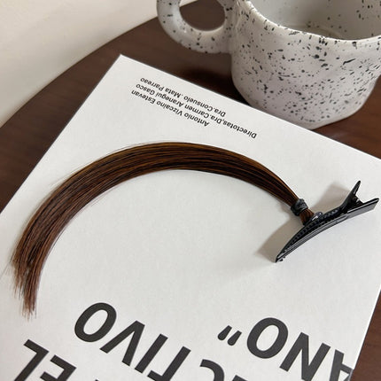 Cute Dick Hair Clip Wig Small Braid Headdress Hair Clip Female Anime Suwon Qianhe Same Style Duckbill Bangs