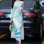 Cyan / Skirt