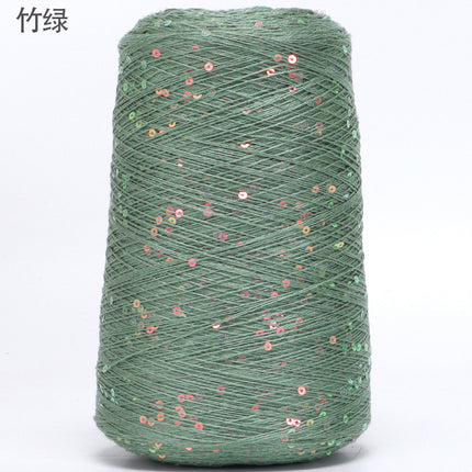 Silk Joy/Tencel Iridescent Sequin Hand-Knitted Yarn Ball Colorful Tencel Sequin Yarn Wholesale 500g