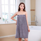 Gray wearable bath skirt / 140/70cm