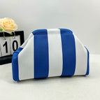 Thick stripes blue and white / 30*22*9cm