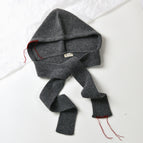 Balaclava integrated lace-up dark gray