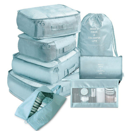 Travel storage bag eight-piece cross-border e-commerce multi-functional travel storage suit waterproof packing portable organizing bag