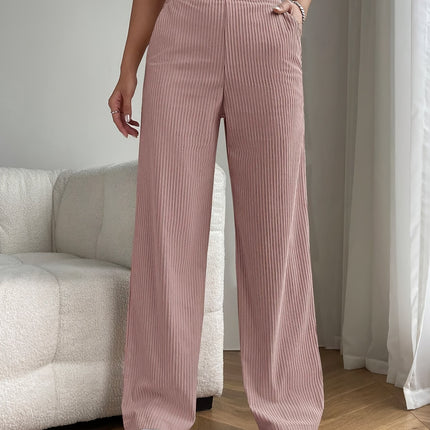 2025 New Women's Trousers Cross-border Spring and Autumn High Waist Loose Wide Leg Pants Drain All-match Casual Straight Pants