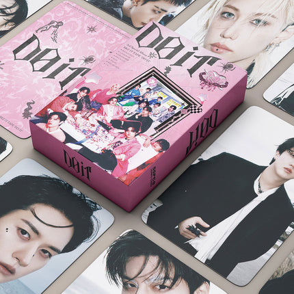 Korean Star 55 Boxed Small Cards Stray (g) I-Dle Ive Ateez Collection Lomo Cards Cross-Border