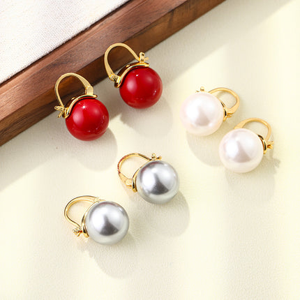 Qingdao Jewelry Pearl Earrings Female Niche Design Elegant Temperament All-match Earrings Ins Simple Fashion Earrings