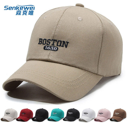2024 New Korean Dongdaemun Deep Soft Top Baseball Cap Women's Face Small Cap Men's Wine Red Khaki Hat
