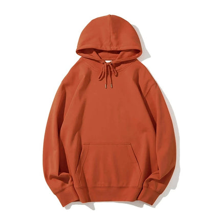 Men's autumn AG300g health cloth solid color hooded vests men's cross-border fashion brand men's coat printing wholesale