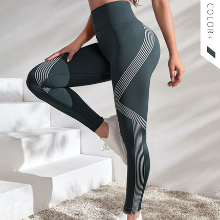 American Style Sports Style Yoga Pants Nine Points Women's Hip Yoga Pants Women's Yoga Pants Peach Hip Seamless Fitness Pants