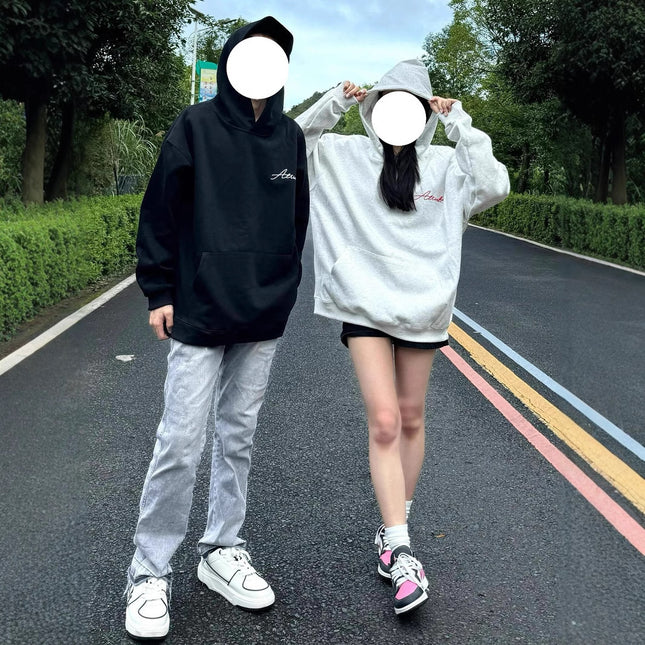 High-grade oversize Men's and Women's Top Special Couple Clothing Autumn and Winter fleece-lined Hooded Sweat Fashion Brand Class Clothes