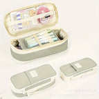 Twill retractable pencil case [green]