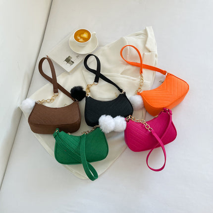 Women's Small Bag 2025 Winter Trend Retro Shoulder Bag Simple Fashion Crossbody Bag Stylish Underarm Bag for Women