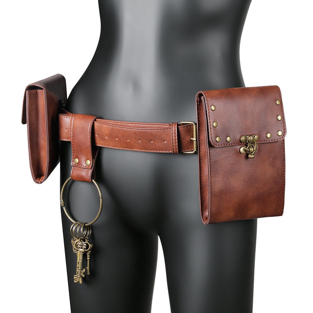 Foreign trade wholesale new bag women's European and American retro ladies waist bag mini outdoor mobile phone change clothing accessories