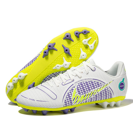 Cross-Border football shoes tf broken nails artificial turf AG nails leather feet boys and girls children young students competition training shoes