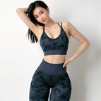 Black camouflage (tights + bra) / S